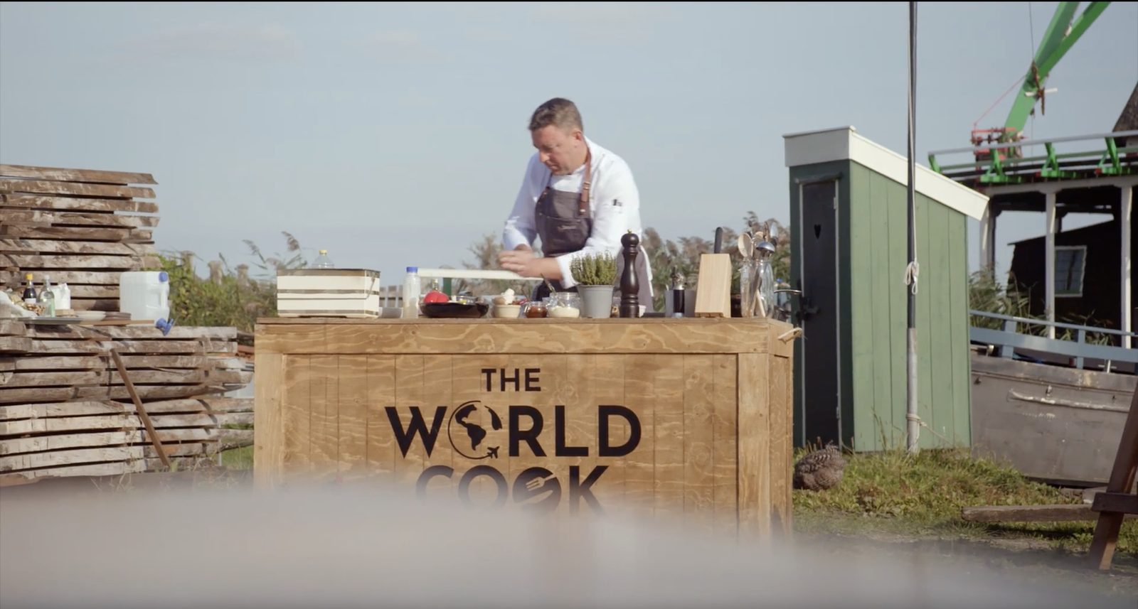 Chef Justin Jennings competing on The World Cook, Amazon Prime TV series